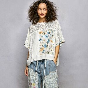 POL Patchwork Blouse